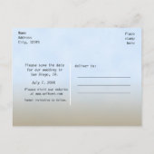 Faire-part Carte postale de conservation de panneau de bois b (Dos)