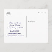 Faire-part Carte postale de date de mariage Sandy Beach SAVE  (Dos)