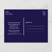 Faire-part Carte postale de date de sauvegarde de coeur d'arb (Dos)