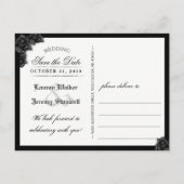 Faire-part Carte postale de date d'enregistrement Halloween o (Dos)