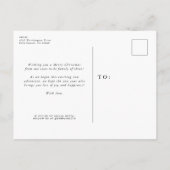 Faire-part Carte postale de déclaration de grossesse pour les (Dos)