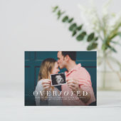 Faire-part Carte postale de déclaration de grossesse pour les (Debout devant)