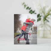 Faire-part Carte postale de demande charmante pour sauvegarde (Debout devant)