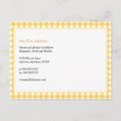 Faire-part Carte postale de déménagement Gingham Home (Dos)