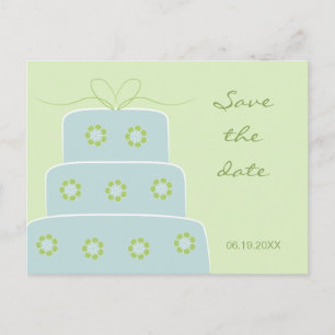 Faire-part Carte postale de gâteau de mariage à conserver