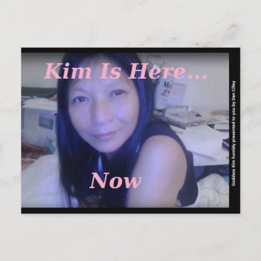 Faire-part Carte postale de la déesse Kim de Dan Cilley (Devant)