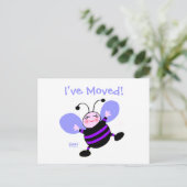 Faire-part Carte postale de la femme de dessin animé mignonne (Debout devant)