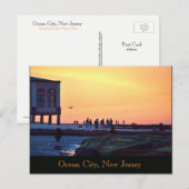 Faire-part Carte postale de la jetée musicale d'Ocean City, N (Devant / Derrière)