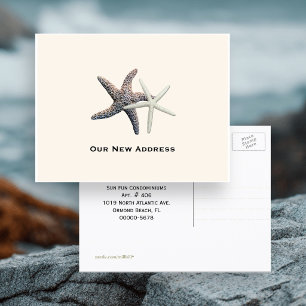 Faire-part Carte postale de la nouvelle adresse du couple au