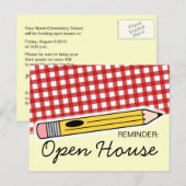 Faire-part Carte postale de la rentrée scolaire / Orientation (Devant / Derrière)