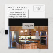 Faire-part Carte postale de l'agent immobilier (Devant / Derrière)