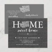 Faire-part Carte postale de l'État de WASHINGTON Moving Faire (Devant / Derrière)