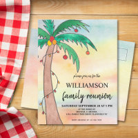 Carte postale de l'invitation à la réunion d'été f