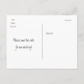 Faire-part Carte postale de lumières rustiques sur tableau no (Dos)