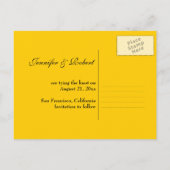 Faire-part Carte postale de mariage à conserver (Dos)