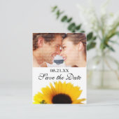 Faire-part Carte postale de mariage à conserver (Debout devant)