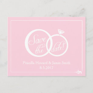 Faire-part Carte postale de mariage à conserver