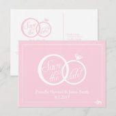 Faire-part Carte postale de mariage à conserver (Devant / Derrière)