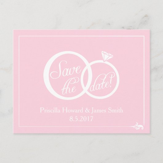 Faire-part Carte postale de mariage à conserver (Devant)