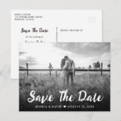 Faire-part Carte postale de mariage à date à conserver avec é (Devant / Derrière)