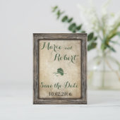 Faire-part Carte postale de mariage avec leurre de pêche pour (Debout devant)