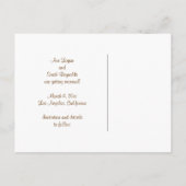 Faire-part Carte postale de mariage Beach Seashell Save the D (Dos)