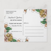 Faire-part Carte Postale de Mariage "Blush Floral" pour Annon (Dos)