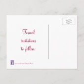 Faire-part Carte postale de mariage Halloween Skeletons Save  (Dos)