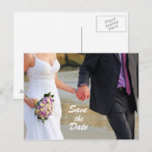 Faire-part Carte postale de mariage pour réserver la date (Devant / Derrière)