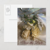 Faire-part Carte postale de mariage Save the Date (Devant / Derrière)