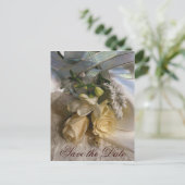 Faire-part Carte postale de mariage Save the Date (Debout devant)