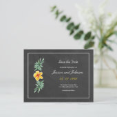 Faire-part Carte postale de mariage 'save the date' (Debout devant)