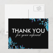 FAIRE-PART CARTE POSTALE DE MERCI DE RÉFÉRENCE (Devant / Derrière)