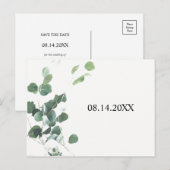 Faire-part Carte postale de mise à jour de l'année avec feuil (Devant / Derrière)