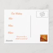 Faire-part Carte Postale de Mise en Garde de Date (Dos)