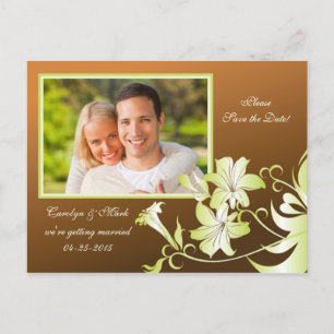 Faire-part Carte postale de mise en garde Trumpet Flower Phot