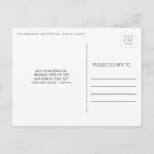 Faire-part Carte postale de naissance de bébé avec modificati (Dos)