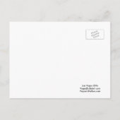 Faire-part Carte postale de notre mariage fabuleux à Las Vega (Dos)