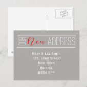 Faire-part carte postale de nouvelle adresse (Devant / Derrière)