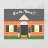 Faire-part Carte postale de nouvelle adresse de façade de mai (Devant)