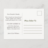 Faire-part Carte postale de nouvelle adresse de maison de rêv (Dos)