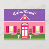 Faire-part Carte postale de nouvelle adresse de maison de rêv (Devant)