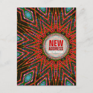 Faire-part Carte postale de nouvelle adresse de Tribal Sun Mo
