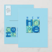Faire-part Carte postale de nouvelle maison (Devant / Derrière)