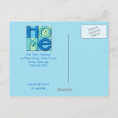 Faire-part Carte postale de nouvelle maison (Dos)