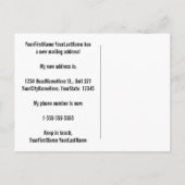Faire-part Carte postale de nouvelle maison à l'aspect brut e (Dos)