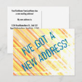 Faire-part Carte postale de nouvelle maison avec un aspect ru (Devant / Derrière)