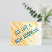 Faire-part Carte postale de nouvelle maison avec un aspect ru (Debout devant)