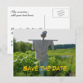 Faire-part Carte postale de photographie Save The Date Scarec (Devant / Derrière)