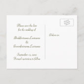 Faire-part Carte postale de plage "Sauver la date" (Dos)